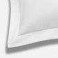 Heritage Oxford Pillowcase - White With Silver Trim