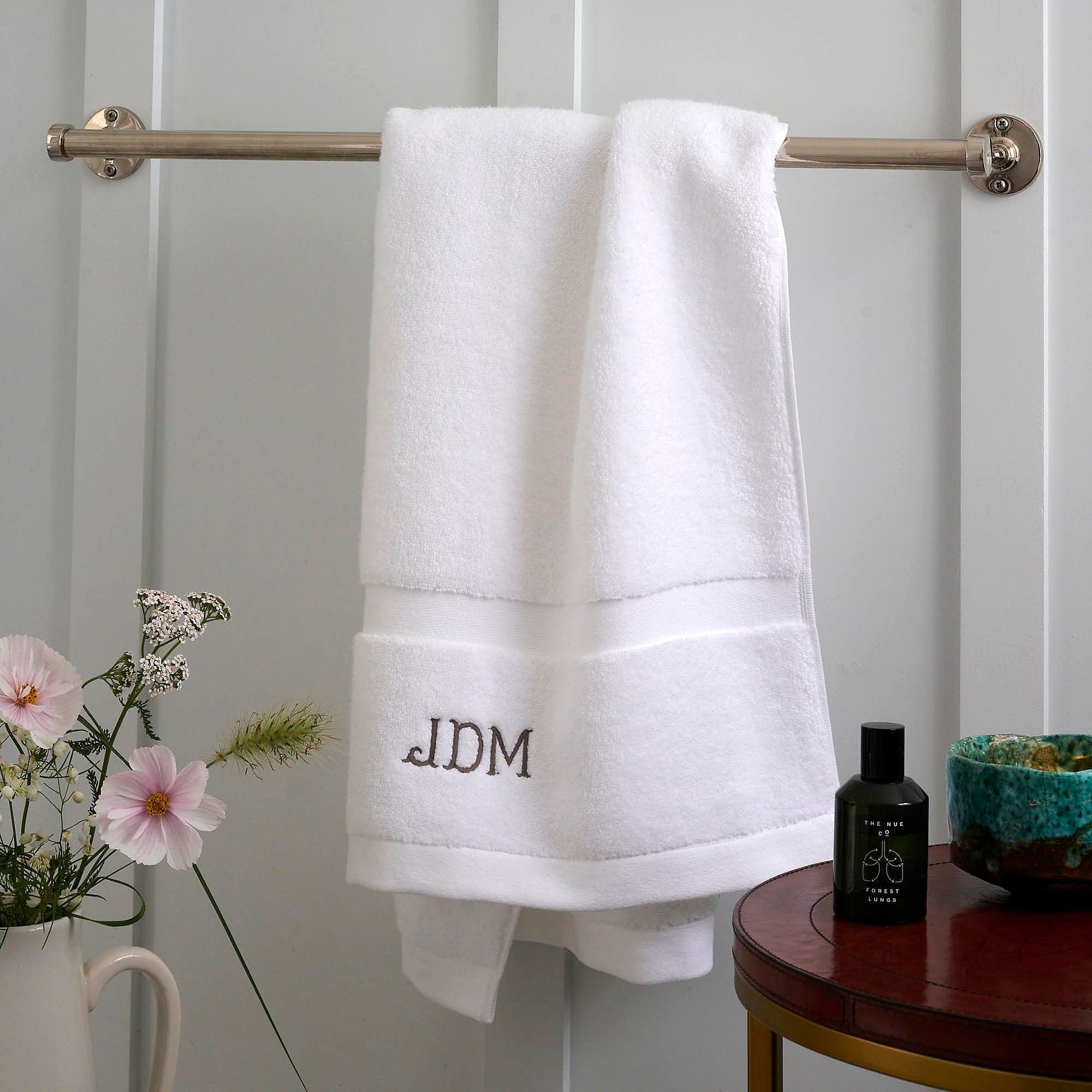 Monogram best sale face towels